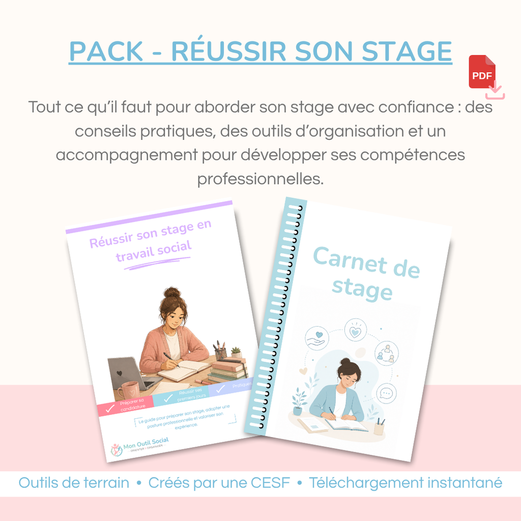 Pack Réussir son stage MON OUTIL SOCIAL