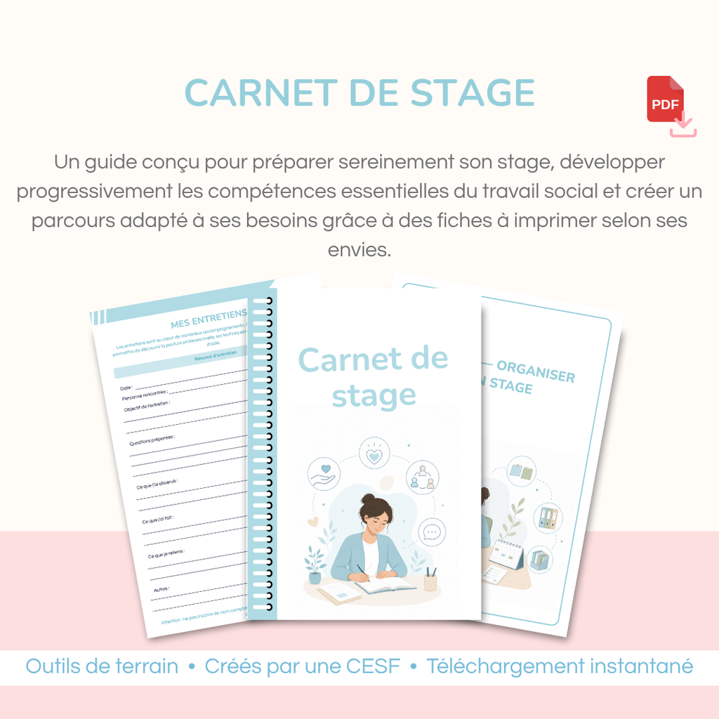 Carnet de stage MON OUTIL SOCIAL