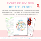 Fiches de révision BTS ESF - Bloc 1 MON OUTIL SOCIAL