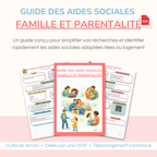 Le guide des aides sociales - Famille et parentalité MON OUTIL SOCIAL