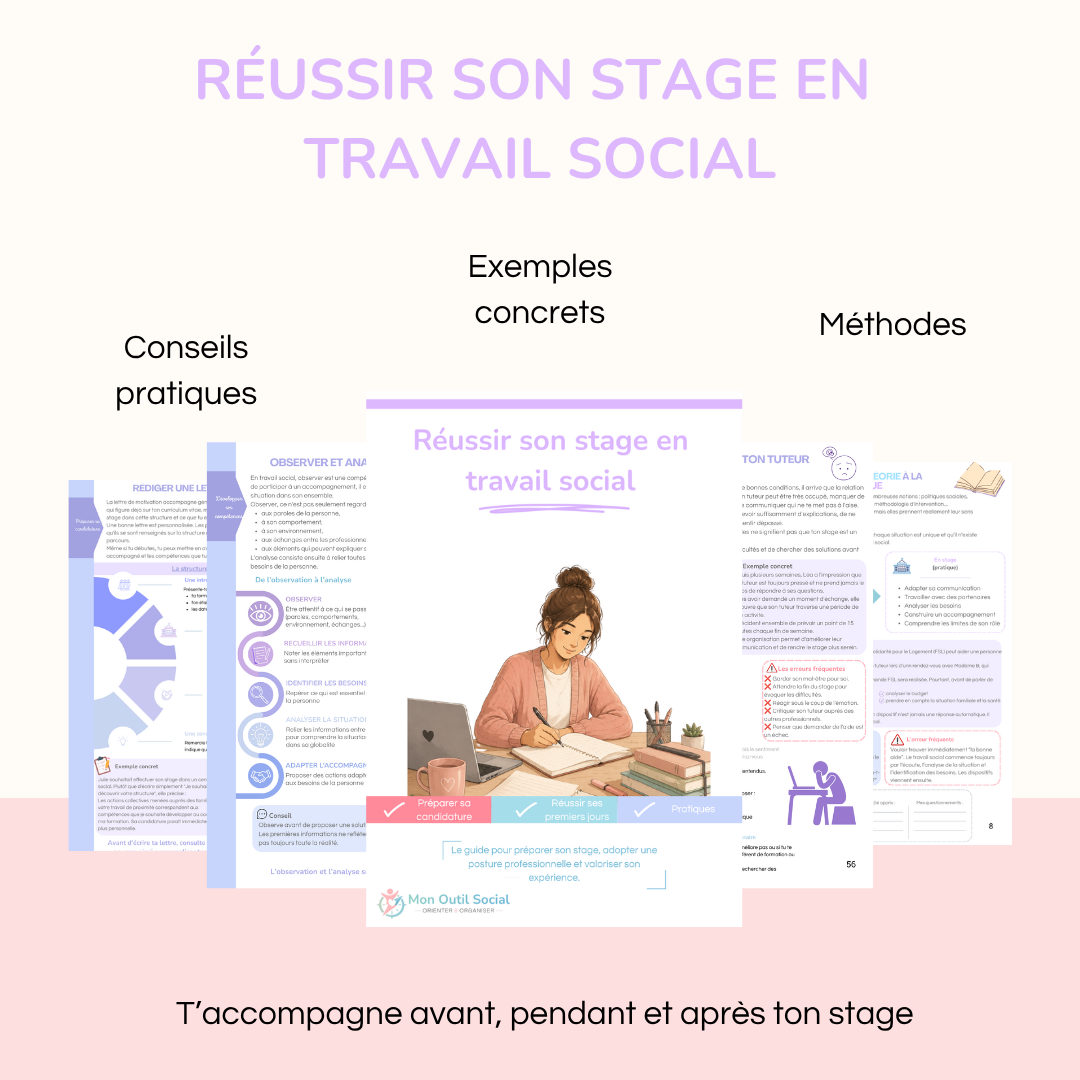 Pack Réussir son stage MON OUTIL SOCIAL