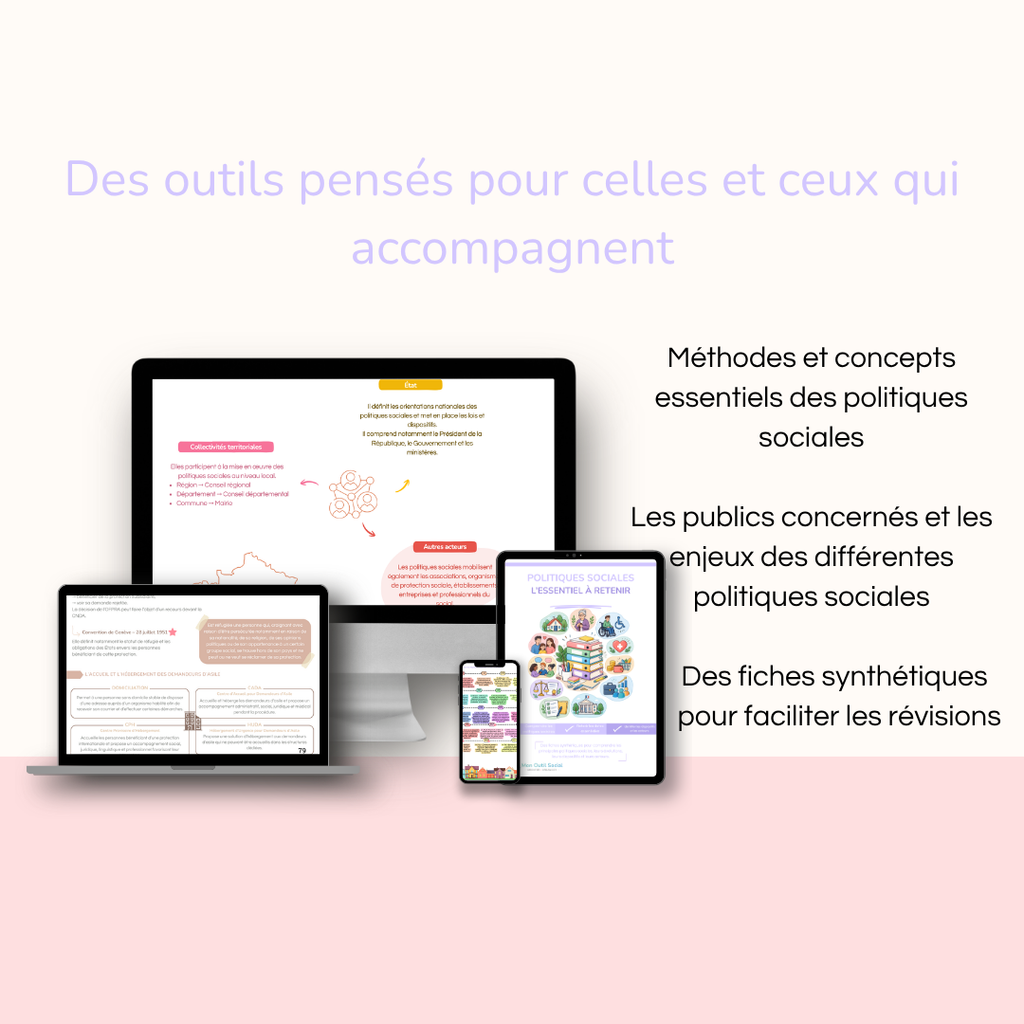 POLITIQUES SOCIALES - L’essentiel à retenir MON OUTIL SOCIAL