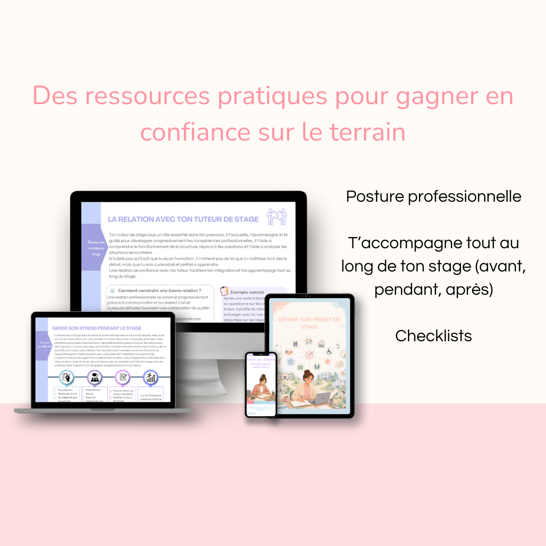 Réussir son stage en travail social MON OUTIL SOCIAL