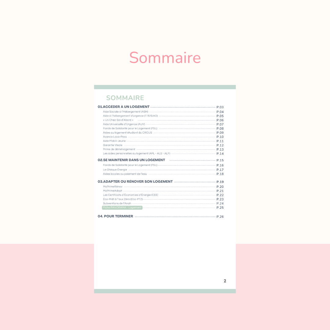 Le guide des aides sociales - LOGEMENT MON OUTIL SOCIAL